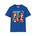 thumbnail image 3 of Mr an Mrs Basset Hounds POPArt3 Unisex Softstyle T-Shirt, 3 of 10