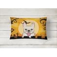 thumbnail image 2 of Carolines Treasures BB1796PW1216 Halloween French Bulldog Canvas Fabric Decorative Pillow, 12H x16W, multicolor, 2 of 3