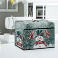 thumbnail image 4 of SEANATIVE Christmas Snowman Sewing Machine Cover Xmas Sewing Machine Cover Protective Cover with Pocket Easy Storage Dust Cover for Sewing Machine Foldable, 4 of 7