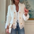 thumbnail image 2 of iHPH7 Fuzzy Cardigans for Women Fall Outfits for Women Fringe Cardigan for Women Going Out Jackets for Women Womens Jackets Dressy Casual Fall Outfits Fall Jacket White XXL, 2 of 9