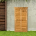 thumbnail image 3 of Winado 63'' Garden Shed Tool Storage Cabinet Outdoor Shed w/ Asphalt Roof for Patio Backyard, 3 of 10