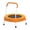 Orange, variant on CZBZ Toddler Trampoline for Kids, Mini Trampoline with Handle, Indoor Trampoline for Kids Ages 1-6, Small Rebounder Trampoline, Round Trampoline for Boy Girl Gift, Easy to Assemble