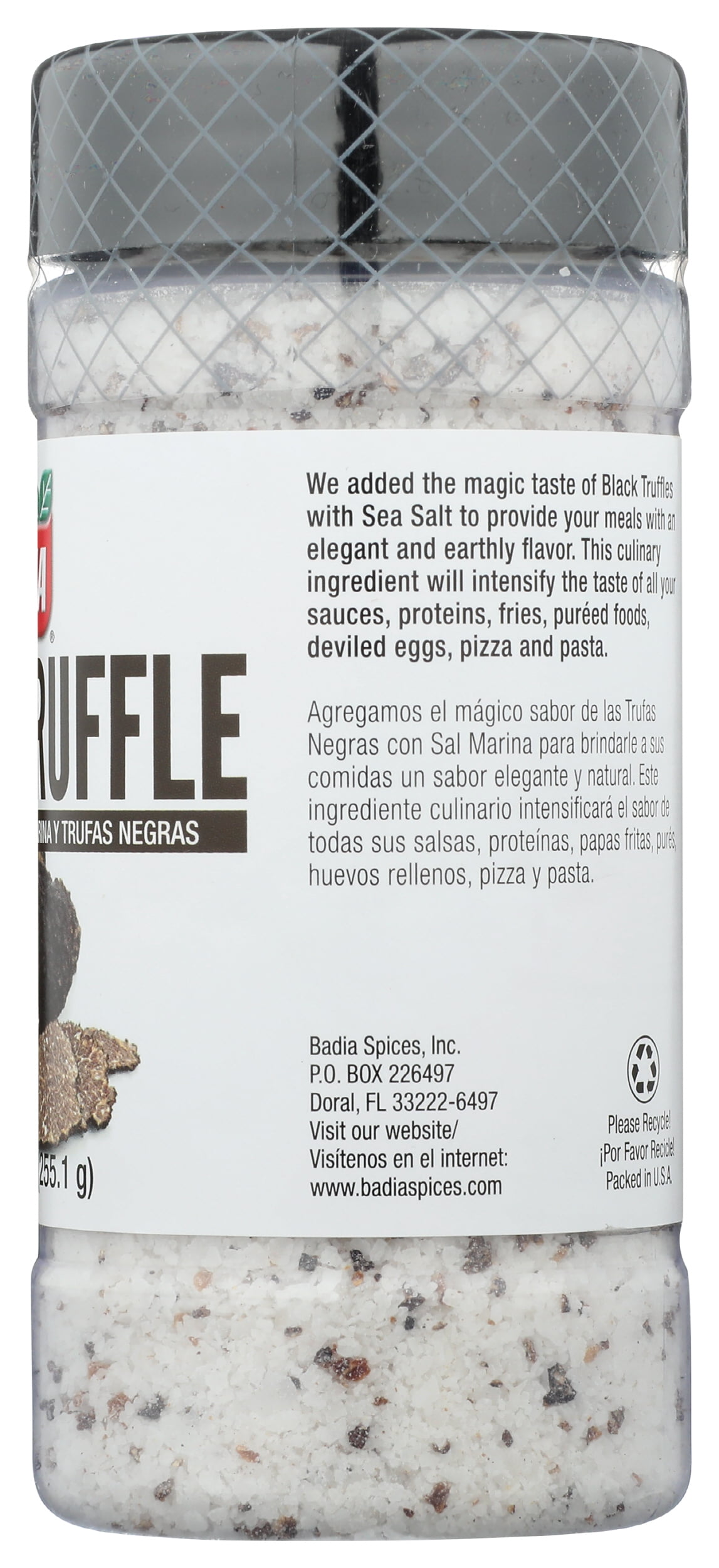 Pack of 6, Badia Black Truffle Sea Salt, 8 oz