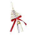thumbnail image 1 of Christmas Árbol Colgante Adorno Decorativo con Campana Elaborado a Mano en Cuerda Y Metal Apto para Decorar Árboles Paredes Ventanas Y para Regalar en Blanco cremoso, 1 of 8