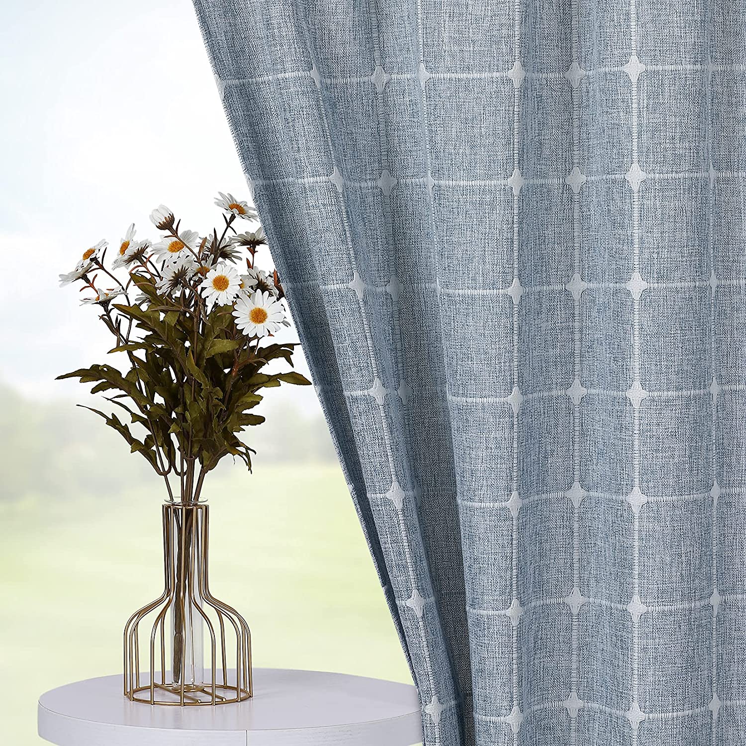 Louis Vuitton LV Window Curtains Set For Living Room Bedroom Farmhouse  Style Home Decor HT - 52x…