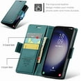 thumbnail image 4 of Funda tipo cartera para Samsung S23 con tarjetero, función atril, bloqueo RFID, cierre magnético, protección a prueba de golpes, de piel sintética, para Samsung S23, 4 of 7