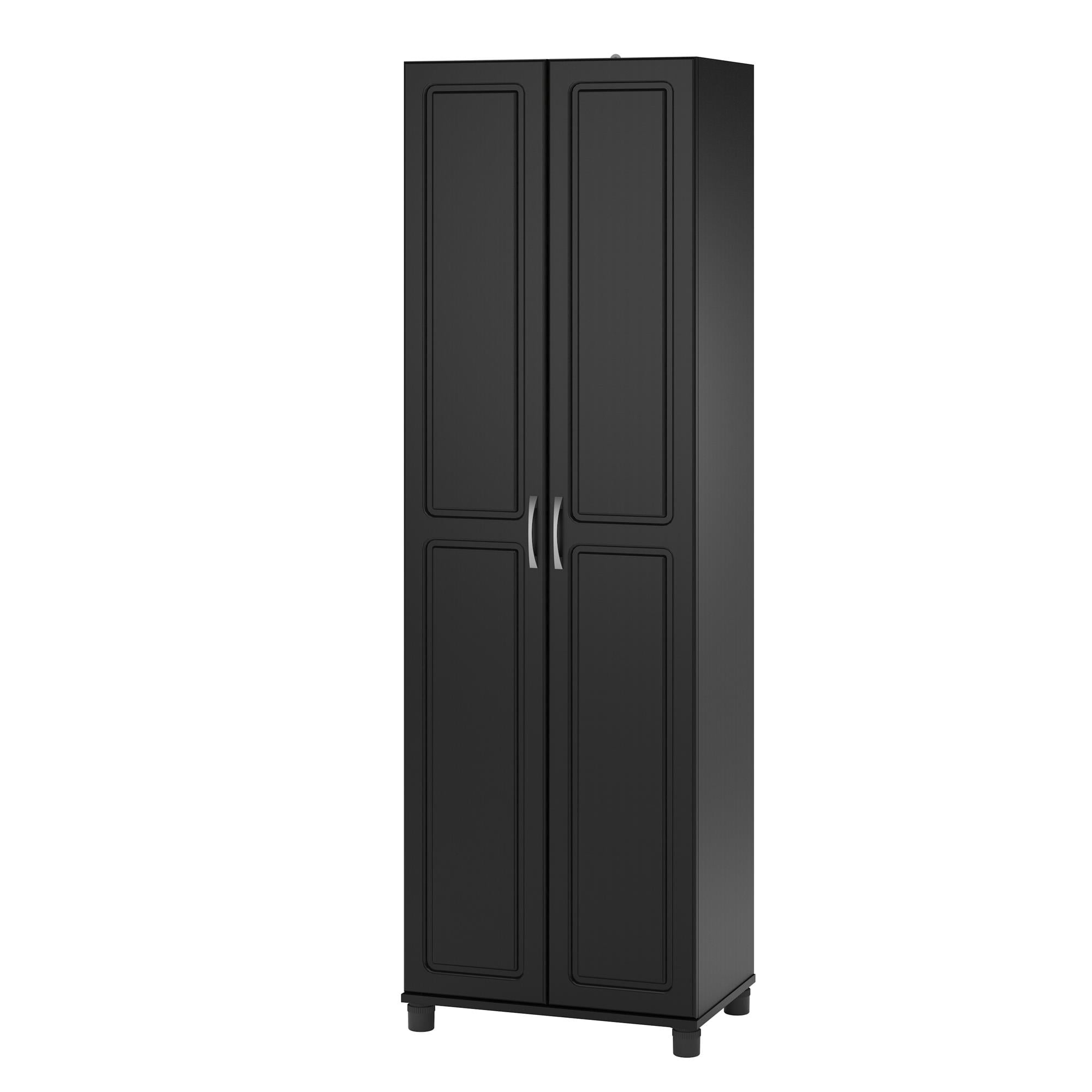 Systembuild Evolution Kendall 24" Utility Storage Cabinet, Black