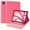 Red, variant on Backlit Wireless Bluetooth Keyboard Folio with Pencil Holder for 12.9-inch iPad Pro, iPad 5th/6th Gen & 13-inch iPad Air M2 (2024) / M3 (2025),Pink