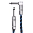 thumbnail image 1 of Cable de Guitarra ANGGREK Negro y Azul 3 Metros Reducción de Ruido, 1 of 8