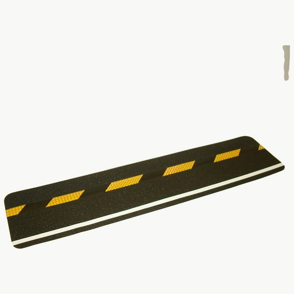 JVCC NS-C Non-Skid Cleats: 6 in x 24 in. (Black with Photoluminescent & Reflective Black/Yellow Stripes)