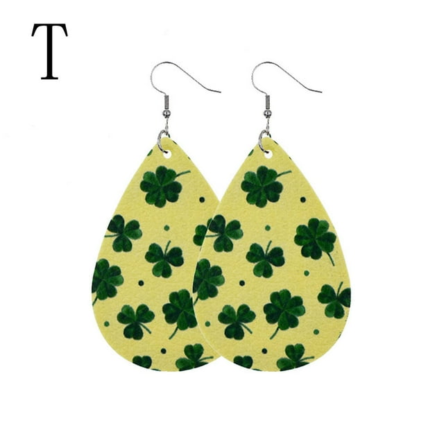 Pendientes para mujer, regalos para mujer, pendientes de San Patricio, pendientes verdes en forma de gota, joyería, regalo festivo para mujer, pendientes de moda.