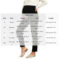 thumbnail image 3 of Karymi Pants for Women Solid Casual Pants, Elastic Belly Support High Waist Slim Ankle Trousers, Non-restrictive Pregnancy Pants with Side Pockets, 3 of 9