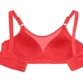 thumbnail image 4 of Push Up Bras for Women Corset Top Bustier Padded Underwire Bra Add One Cup Red 36, 4 of 6