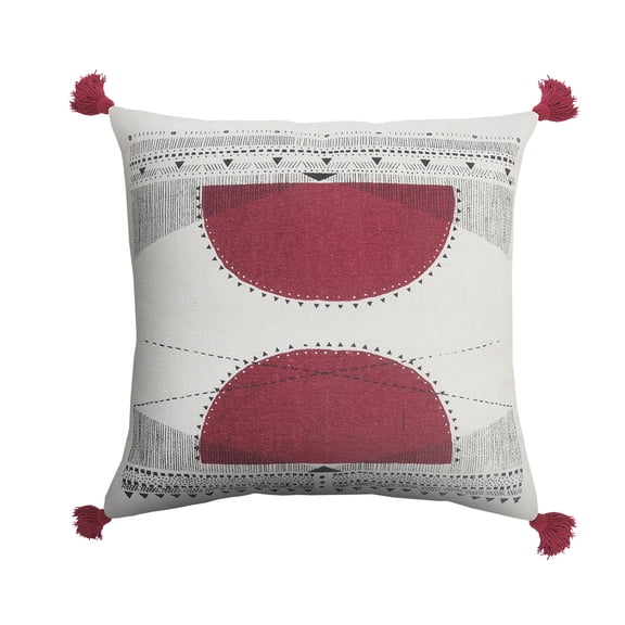 LR Home Reflective Sun Geometric Throw Pillow