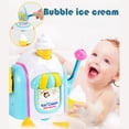 thumbnail image 2 of kjfeif Press and Pop Colorful Ice Cube Bath Toy, Bubble Making Machine with Splash Tray for Sensory Water Mixing, Engaging Bathtime Activity for Toddlers and Kids, 2 of 7
