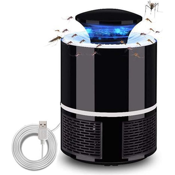 ZHAOCHENG Lámpara antimosquitos, trampa para mosquitos, lámpara antimosquitos LED UV, alimentada por USB, repelente de insectos, segura y eficaz, adecuada para uso en interiores y exteriores, color ne