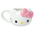 thumbnail image 3 of Silver Buffalo Sanrio Hello Kitty Different Color Bows 4 Pack 3D Sculpted Ceramic Mini Mug Set, Perfect as a Sugar, Cream, or Milk Set, 3 of 12
