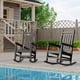 thumbnail image 2 of Yeshouse HDPE sillas mecedoras de gran tamaño para el exterior, todo el tiempo resistente Rocker de plástico, silla Rocker porche trasero alto, 2 of 8