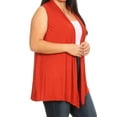 thumbnail image 2 of Women's Plus Size Open Front Sleeveless Vest Loose Fit Casual Solid Office Wear, 2 of 4