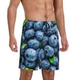 thumbnail image 2 of Yiaed Fresh Blueberries for Men's Soft Sleep Pajama Short Lounging Pajama Shorts-X-Large, 2 of 6