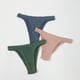 thumbnail image 5 of Pantalones deportivos grandes sin costuras sexys elásticos para mujer sin costuras de color sólido europeo y americano ropa interior cómoda de cintura baja, 5 of 6