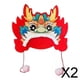 thumbnail image 1 of 2x Sombrero de Dragón de año Nuevo Chino, Sombrero de Cabeza de Dragón, Bonito Sombrero de Fiesta de año Nuevo, Sombrero de Animal de Dragón, Kit de M 2 piezas, 1 of 8