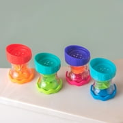 Sassy 4PC Waterworks Bright Spinners Bath Toy