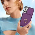 thumbnail image 4 of ELEHOLD Case for Samsung Galaxy S22 Plus,Business PU Leather Stand Case with Card Holder & Ring Holder,Deeppurple, 4 of 7