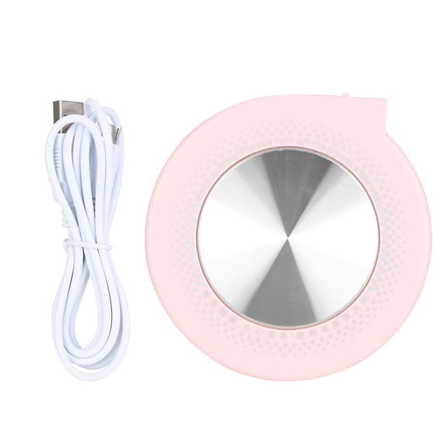 Posavasos multifuncional con aislamiento USB para tazas de 55 °C (rosa)