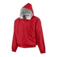 thumbnail image 3 of BOYS' HOODED TAFFETA JACKET/FLEECE LINED XS Red, 3 of 4