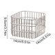 thumbnail image 3 of Cesta de almacenamiento de acero inoxidable para montaje en pared: organizador colgante de cocina para encimera, armario y baño con diseño transpirable y de drenaje., 3 of 6