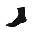 thumbnail image 2 of 12 Pairs Crew Socks Cotton Unisex Athletic Sport Workout Compress Running Comfort Cozy Sweat-absorbing Anti-Slip Comfy Solid Soccer Chicano Value Pack, 2 of 2