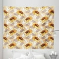 thumbnail image 1 of Yellow Flower Tapestry, Watercolor Style Sunflowers Pattern with Faded Blossoms Botany Bouquet, Fabric Wall Hanging Decor for Bedroom Living Room Dorm, 5 Sizes, Yellow Marigold, by Ambesonne, 1 of 1
