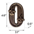 thumbnail image 2 of NACH DB62-0 House Numbers, 4.5 Inch, Rustic Brown, 2 of 5