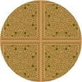 thumbnail image 1 of Ahgly Company Machine Washable Indoor Square Transitional Yellow Area Rugs, 3' Square, 1 of 7