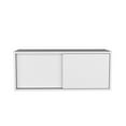 thumbnail image 6 of Note 32"W X 13" H Wall Cabinet with Sliding Doors,Wall Shelf,Storage Cabinet,Bedroom,Office,Living Room,Garage,White Particle Board Furniture Office File Cabinets Storage Cabinets, 6 of 8