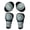 White, variant on 4PC CE Hard Removable Armor for Motorcycle Leather Textile Jackets All Brands Black