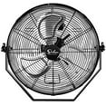 thumbnail image 2 of Adrinfly Simple Deluxe 20 Inch High Velocity 3 Speed, Black Wall-Mount Fan, 2-Pack, 2 of 7
