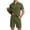 Army Green Set for Men, variant on Mrmaere Men's Crew Neck T Shirt and Shorts Set Short Sleeve 2 Piece Pullover Color Block for Gym Training Army Green L