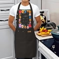 thumbnail image 3 of 2 Pack Adjustable Bib Apron with Colorful Floral Border & " WINS IT " Text 2 Pockets Perfect for Cooking & Chef Use, 3 of 5