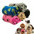 thumbnail image 5 of Dog Cats Blanket Soft Footprint Pattern Warm Puppy Bed Sofa Cover,Fluffy Cute Pet Blanket Throw for Small Medium Dogs Kitten Cover Towel Furniture Protector Non Shedding for Bed Couch Sofa,Red, 5 of 7