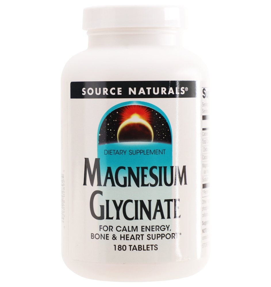Source Naturals Magnesium Glycinate 200 mg. 180 Tablets