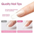 thumbnail image 3 of Gellen Medium Coffin Fake Nail Tips for Press on Nails, 504Pcs Soft Gel Tips for Nail Extensions Full Cover Pre-shaped 12 Sizes Clear False Nails for Nail Art, 3 of 8