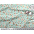 thumbnail image 2 of Soimoi Poly Georgette Fabric Leaves & Flower Floral Printed Fabric 1 Yard 52 Inch Wide, 2 of 3