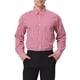 thumbnail image 1 of CAMISAS CHIC para Hombres de Cuadros de Manga Larga con Botones 100% Algodón Camisa de Vestir L Roja Blanca, 1 of 7