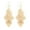 Golden, variant on Grandest Birch Women's Glitter Rhombus Drop Long Dangle Chandelier Statement Hook Earrings Alloy Silver