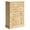 wood color, variant on 5-Drawer Tall Wood Dresser with Metal Handles, Fluted Vertical Chest of Drawers, Freestanding Space Saving Storage Dresser for Bedroom