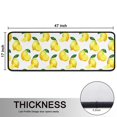 thumbnail image 5 of Kitchen Rugs Sets Of 2,Yellow Lemon Fruit Slices White Pattern Anti Fatigue Kitchen Mat Rugs Non Slip Washable,Decorative Kitchen Floor Mats for Kitchen,Sink,Laundry,17"x47"+17"x47", 5 of 5