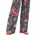 thumbnail image 3 of FASHIONWT Women Wide-Leg Drawstring Trousers Christmas Homewear High Waist Palazzo Pants, 3 of 4
