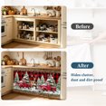 thumbnail image 4 of Christmas Truck Cabinet Curtain 32"Wx55"L,Dustproof Pantry Door Curtain W/ Self Adhesive Tape,Farmhouse Xmas Tree Red Buffalo Plaid Tall Storage Cover Privacy Drape for Bathroom Kitchen Laundry Room, 4 of 9